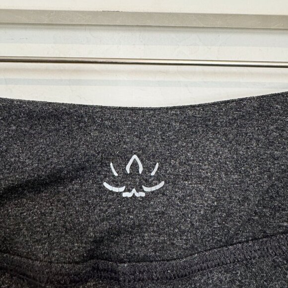 Beyond Yoga Ruched Scrunch Leg Mid Rise Athletic Leggings Spacedye Gray Workout - Picture 6 of 7